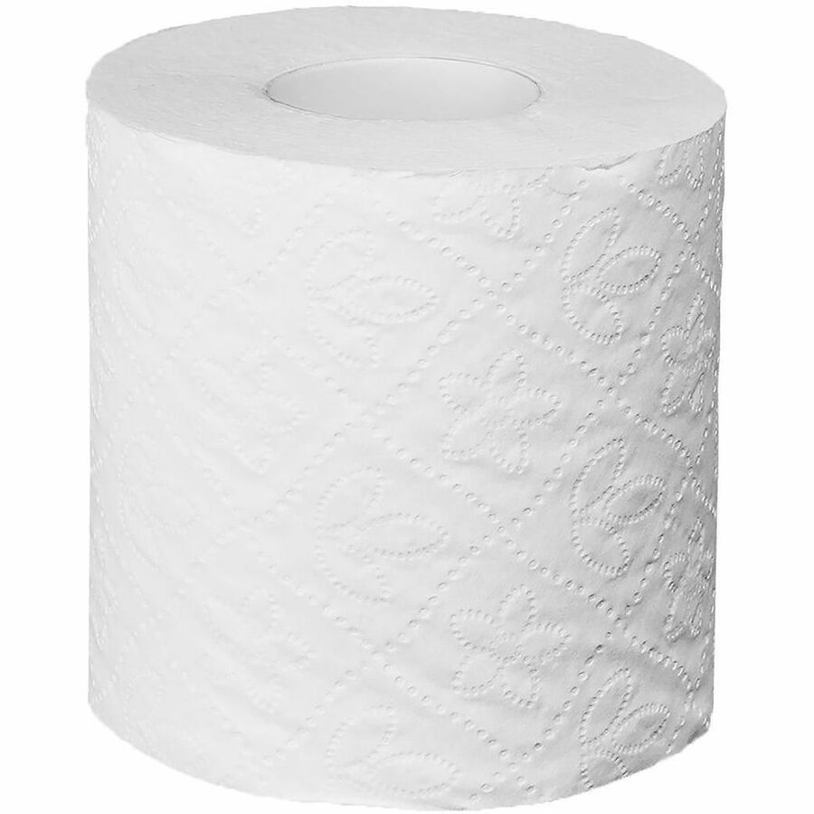 Genuine Joe 2-Ply Bathroom Tissue, 2 Ply, 500 Sheets/Roll, 24 Rolls/ Carton (GJO2440024)