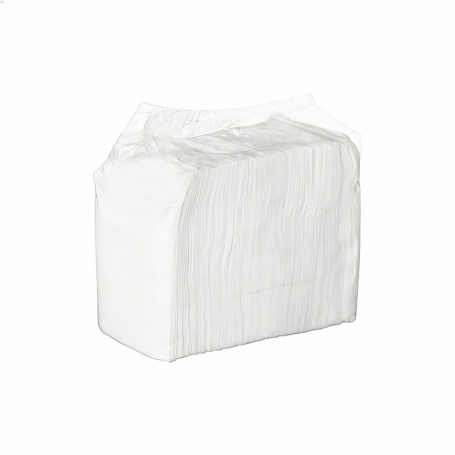 Genuine Joe Low-Fold Dispenser Napkins, Low-fold, White, 400/Pack, 20 Packs/Carton (GJO11262)