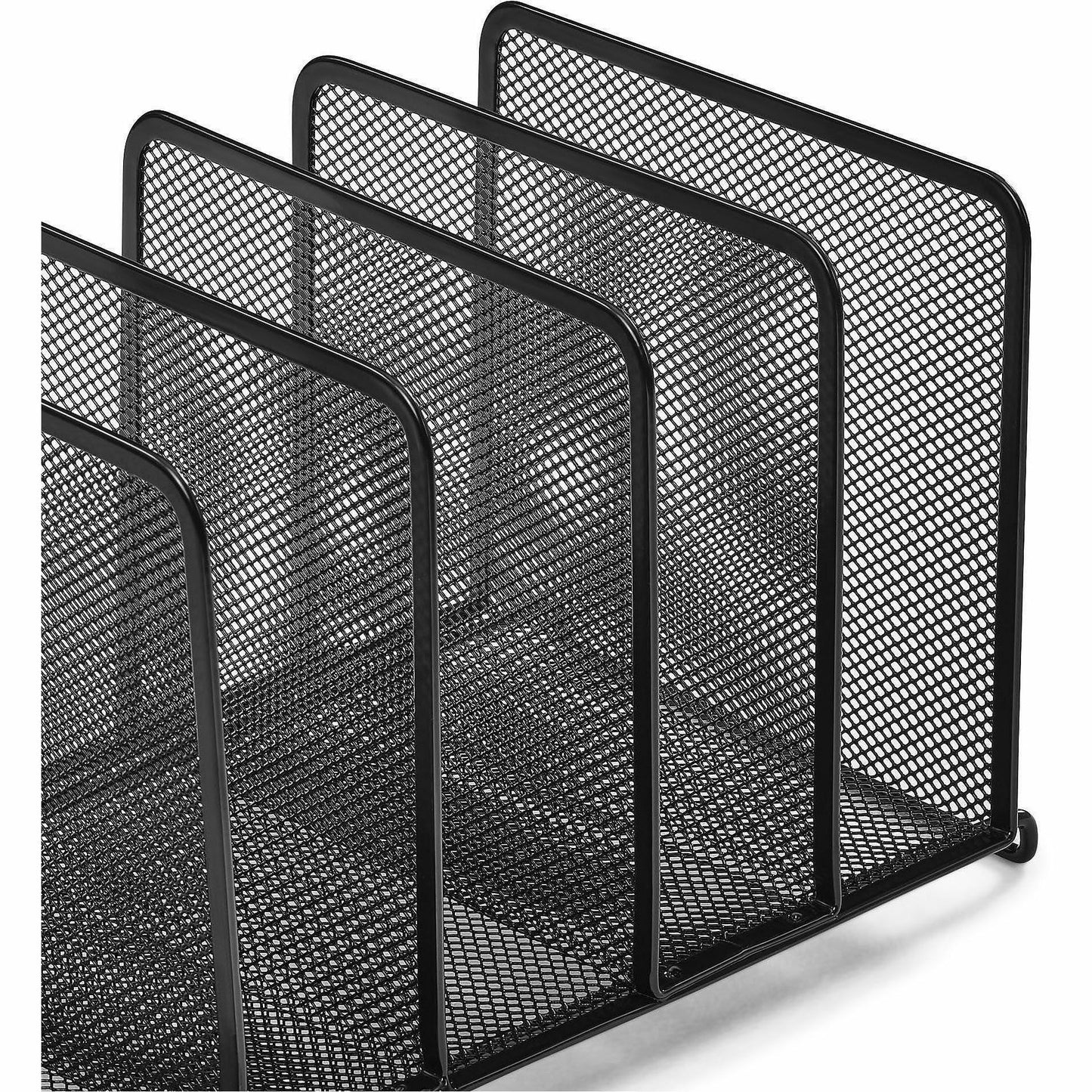 Lorell Stacking Mesh Sorter, Black, 4/Carton (LLR84133CT)