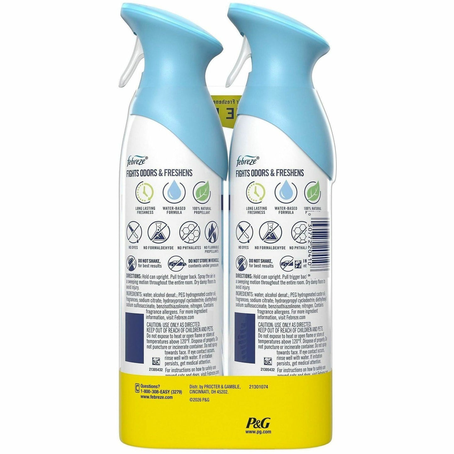 Febreze Air Mist Air Freshener Spray, 8.1 fl oz, Linen & Sky, 2/Pack, 3/Carton (PGC20410)