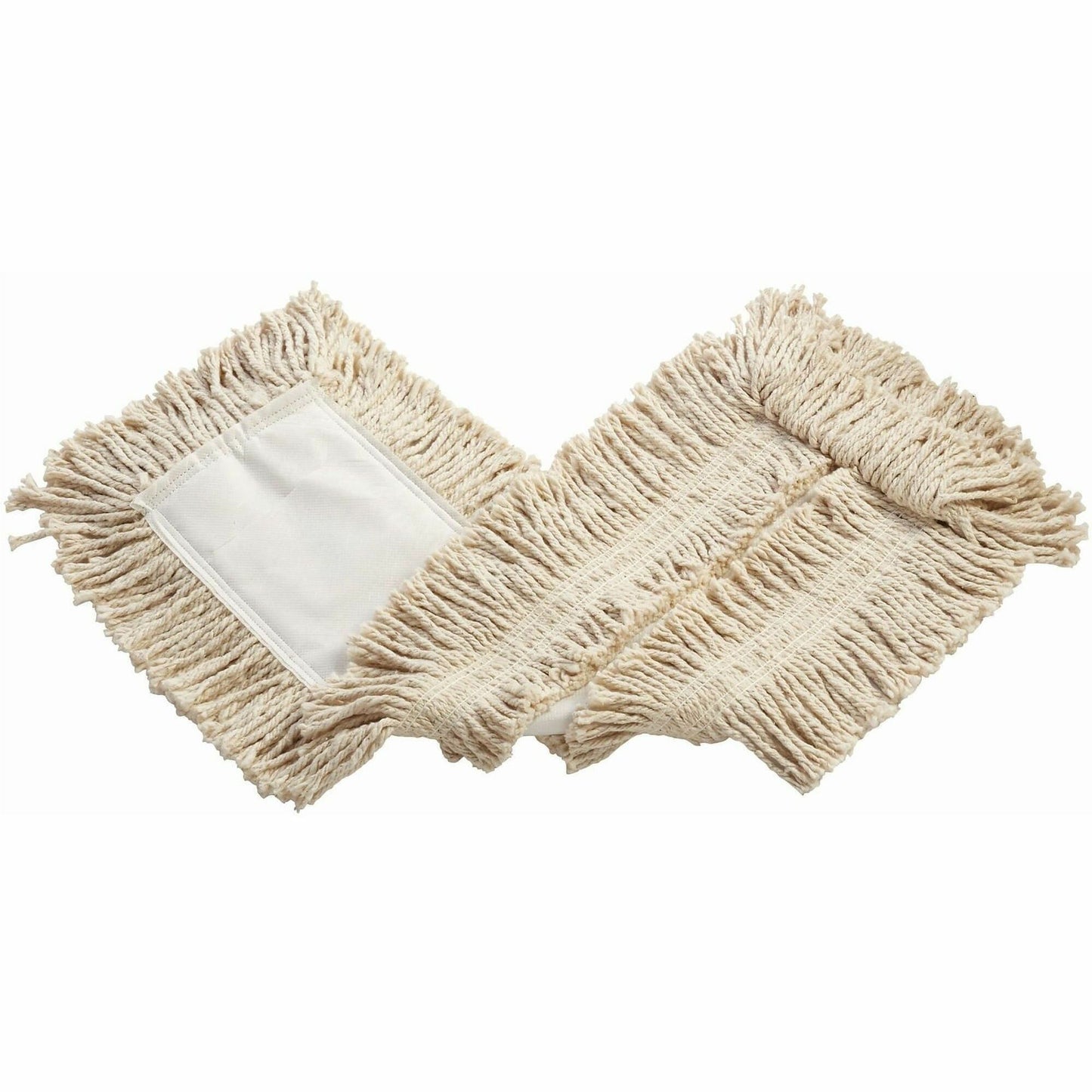 Rubbermaid Commercial Cut-End Disposable Cotton Dust Mop, 5" x 24", Disposable, White (RCPL253WH00)