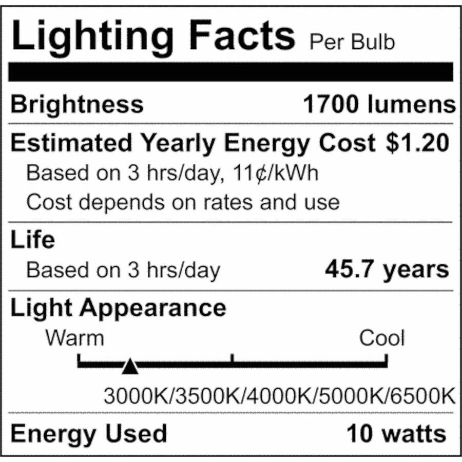 Satco LED Type-A T8 Tube Bulbs, 10 W, 1800 lm, 25/Carton (SDNS21917)