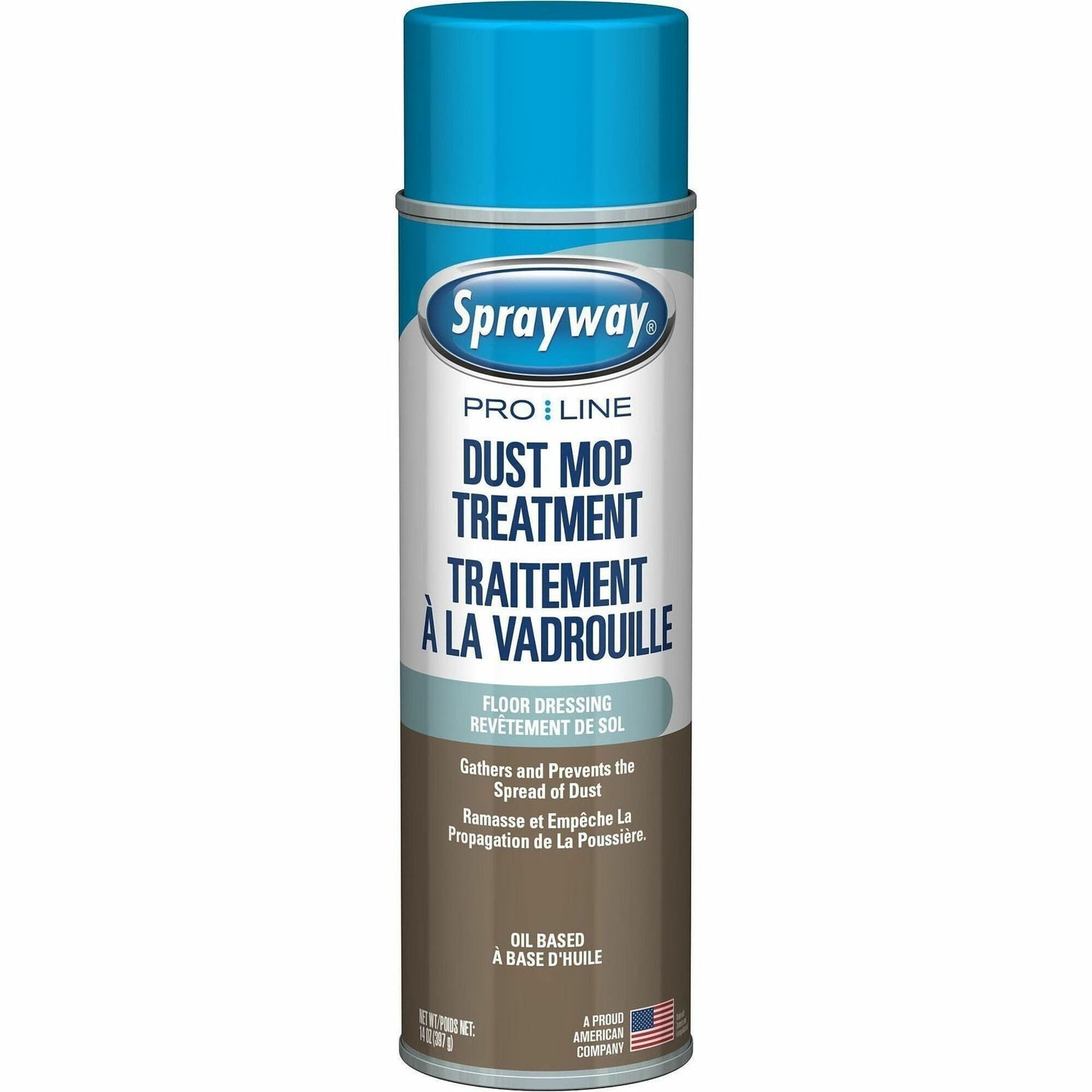 Sprayway ProLine Dust Mop Treatment Spray, 14 fl oz, Pleasant Lemon Scent, 12/Carton (CGCSW875)