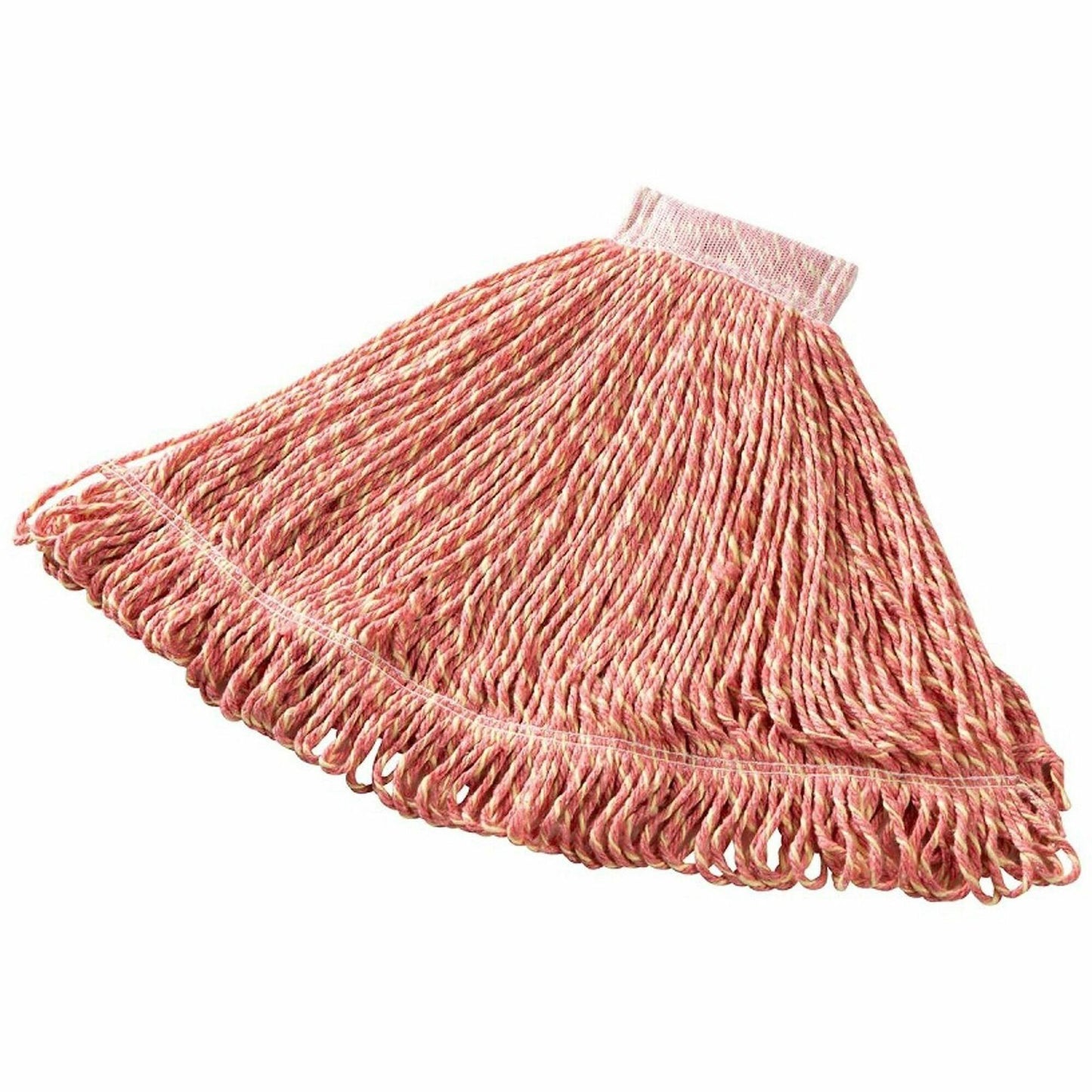 Rubbermaid Commercial 5" Headband Large Blend Mop, Large, 6" x 0.9", Cut Ends, 4-ply Yar (RCPD25306RD)