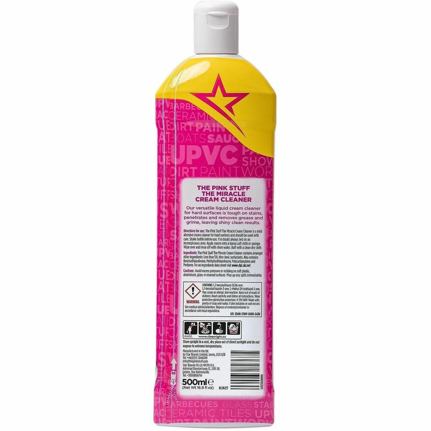 The Pink Stuff Cream Cleaner, 16.9 fl oz, 12/Carton (RST23675)