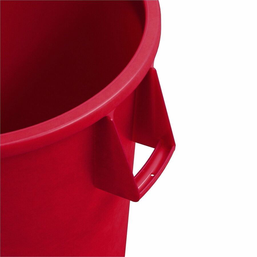 Sparta Bronco Round Waste Containers, Open Top, 44 gal Capacity, Red (CFS84104405)