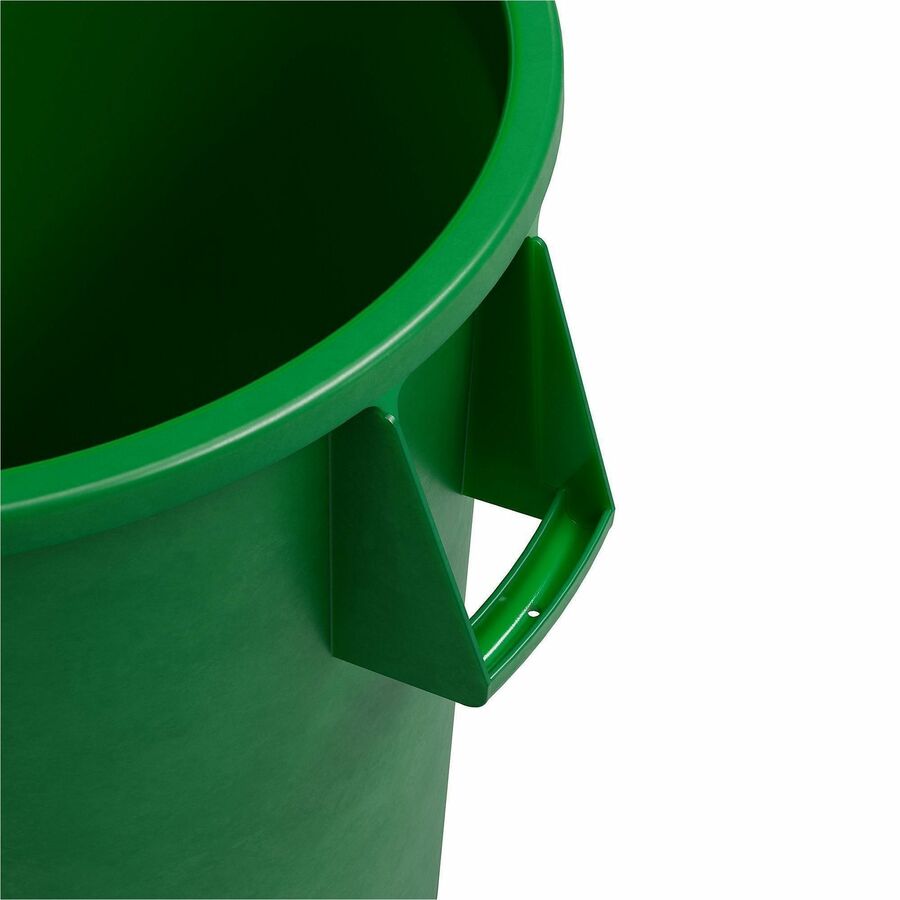 Sparta Bronco Round Waste Containers, Open Top, 44 gal Capacity, Green, 3/Carton (CFS84104409CT)