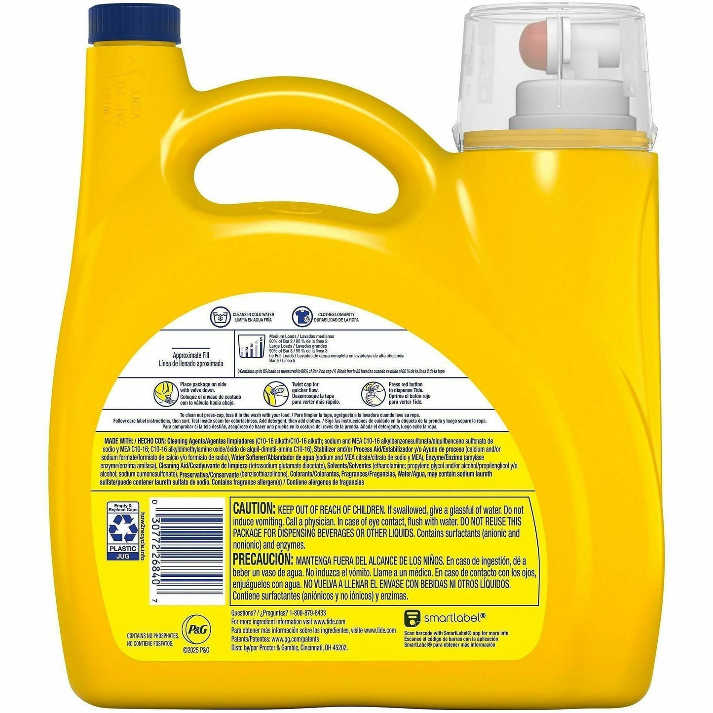 Tide Simply All-in-1 Detergent, 107 fl oz, Refreshing Breeze, Clean Scent (PGC26840)