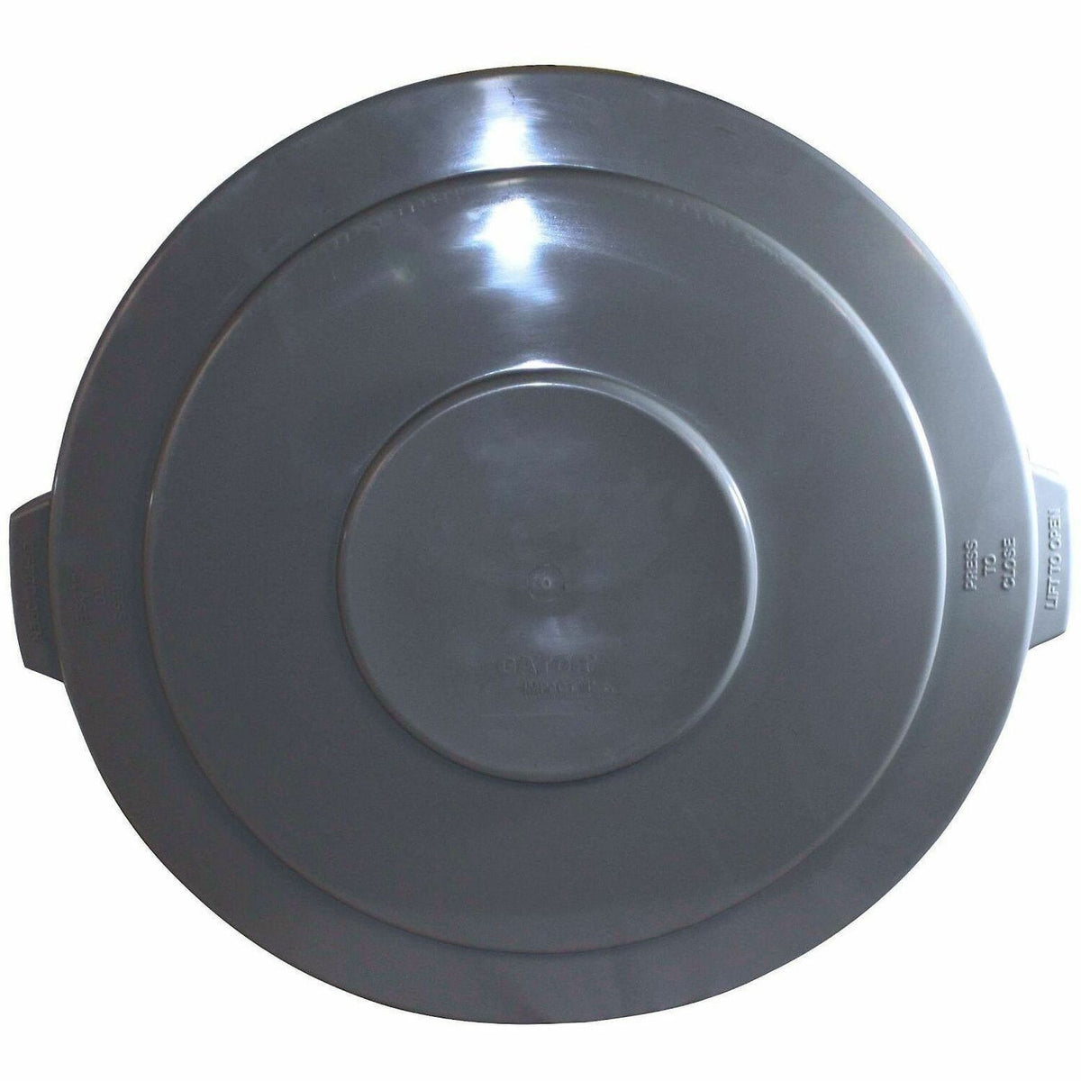 Genuine Joe Gator Trash Container Lid, Gray (GJO01279)