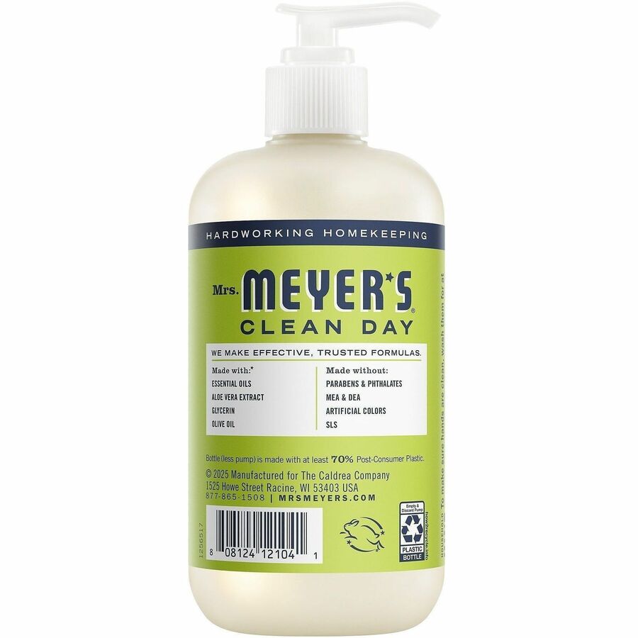 Mrs. Meyer's Clean Day Hand Soap Refill, Lemon Verbena, Lavender, Mild Citrus Scent, 12.50 fl oz (SJN390068EA)