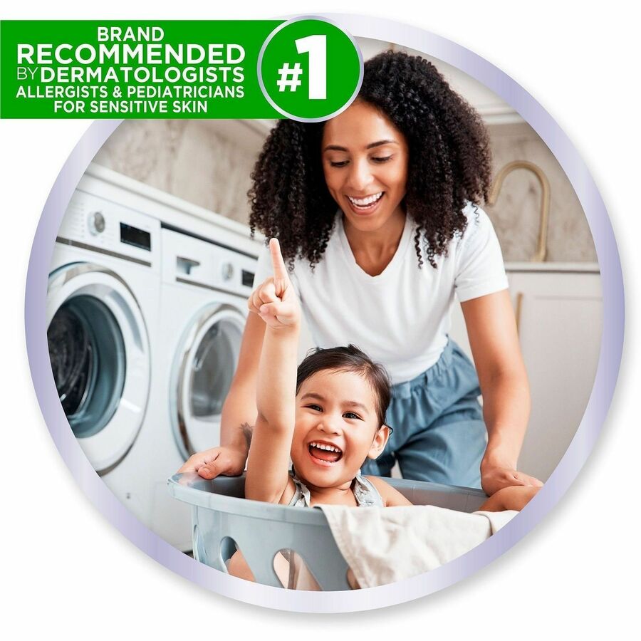 all Free clear Dryer Sheets, Unscented, White, 195 Sheets (DIA47362CT)