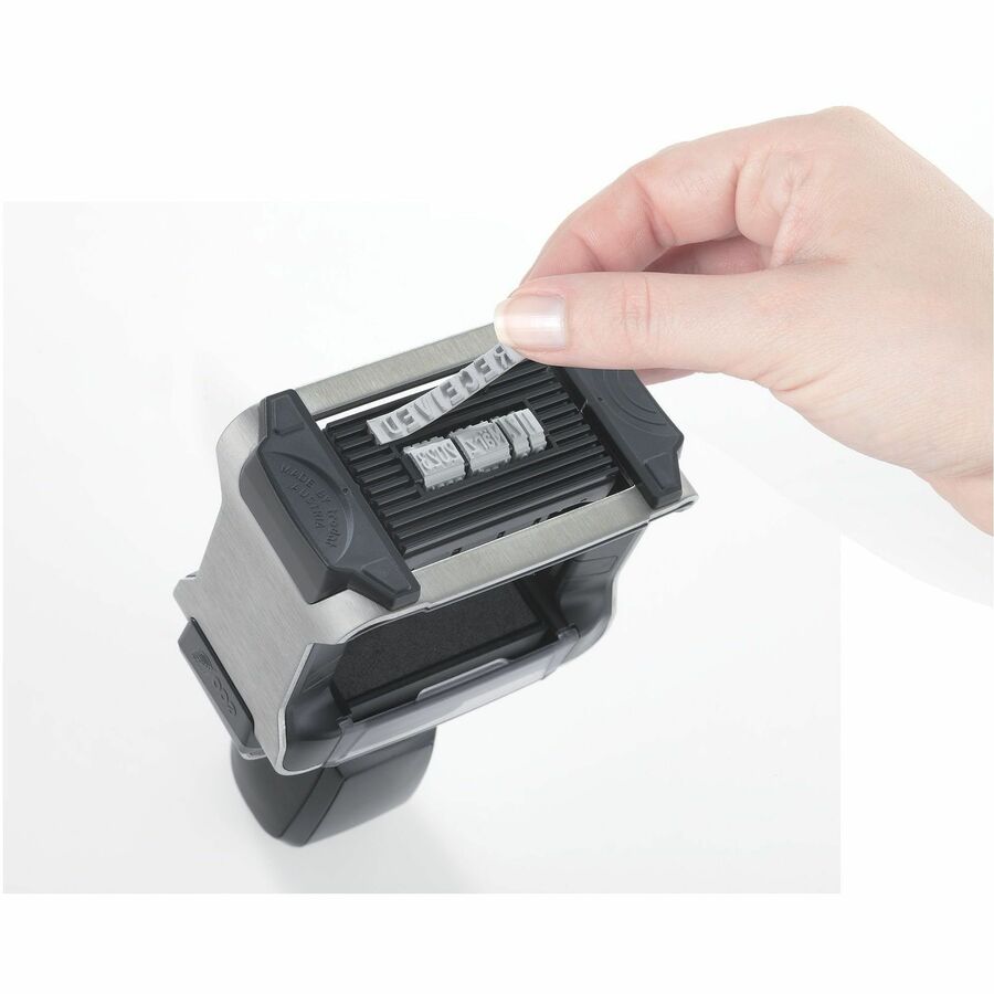 Trodat Professional 5-in-1 Date Stamp, 2" Impression Width x 1.12" Impression Length, Blue, Message/Date Stamp, 2 Line(s), 4 Bands (TDTT5430)