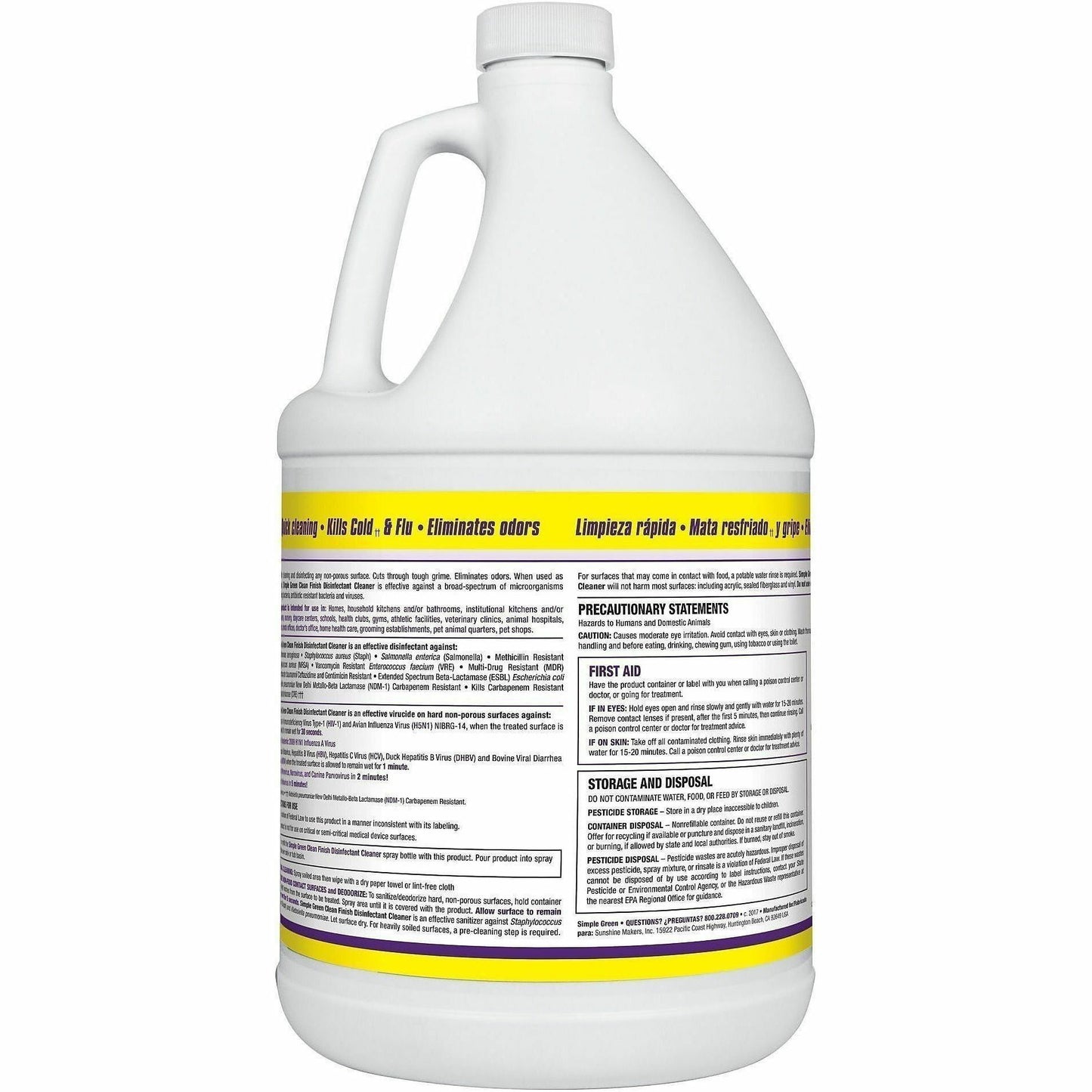 Simple Green Clean Finish Disinfectant Cleaner, 128 fl oz (SMP2801128)