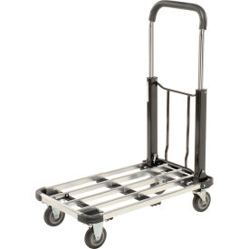 Global Industrial Folding Platform Truck with Telescopic Aluminum Deck 300 Lb. Capacity (WB109100)