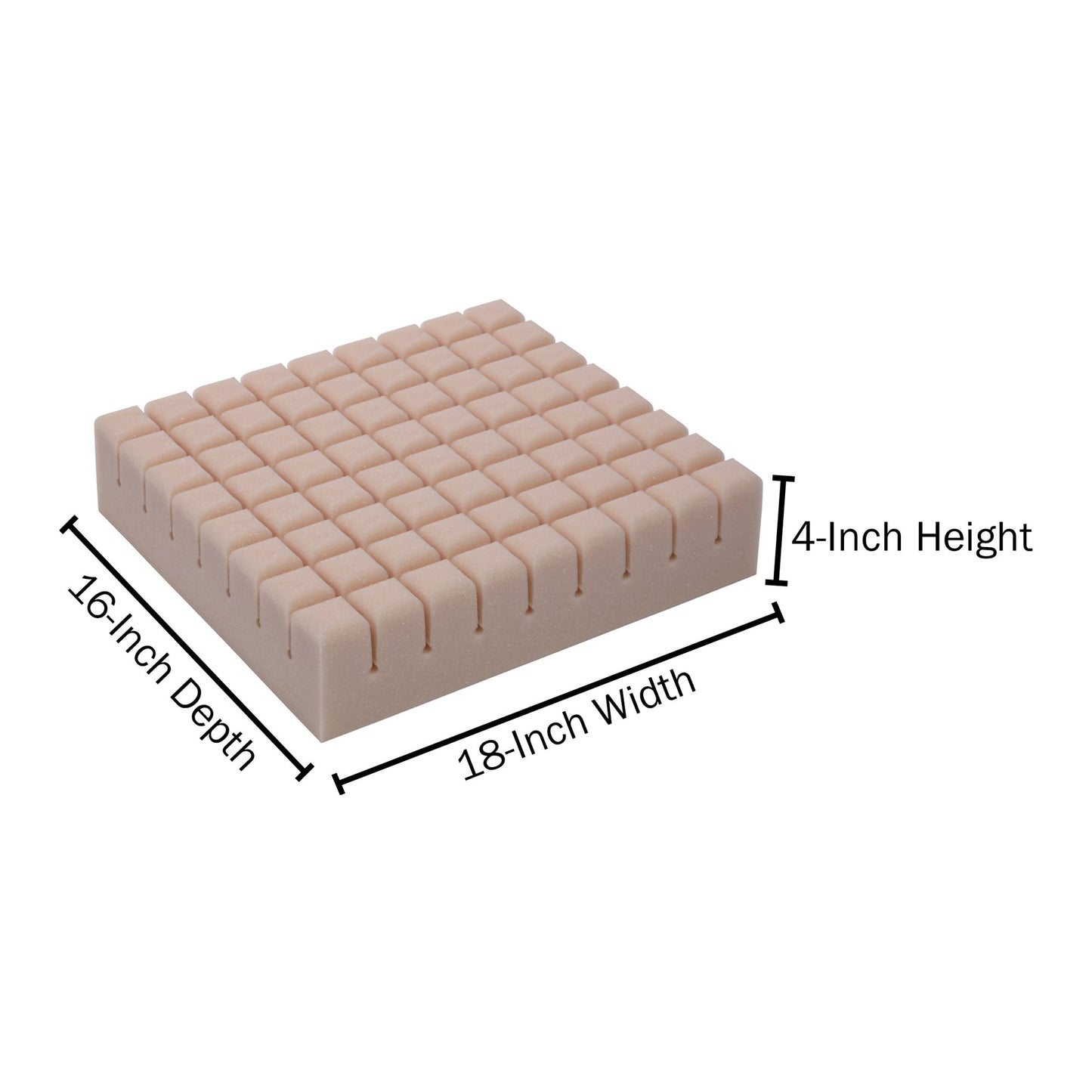 Geo-Matt® Seat Cushion 18 W X 16 L X 4 D Inch Foam (315162_EA)
