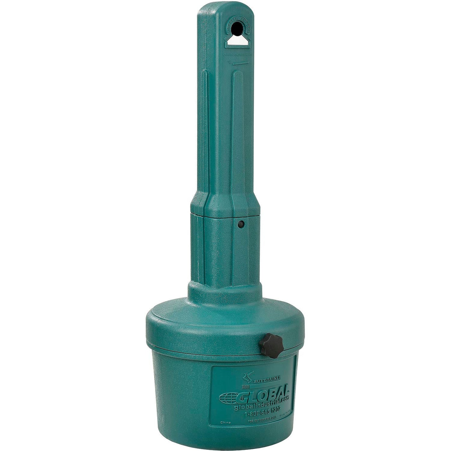 Global Industrial Outdoor Ashtray, 1-1/2 Gallon, Green (WB261391GN)