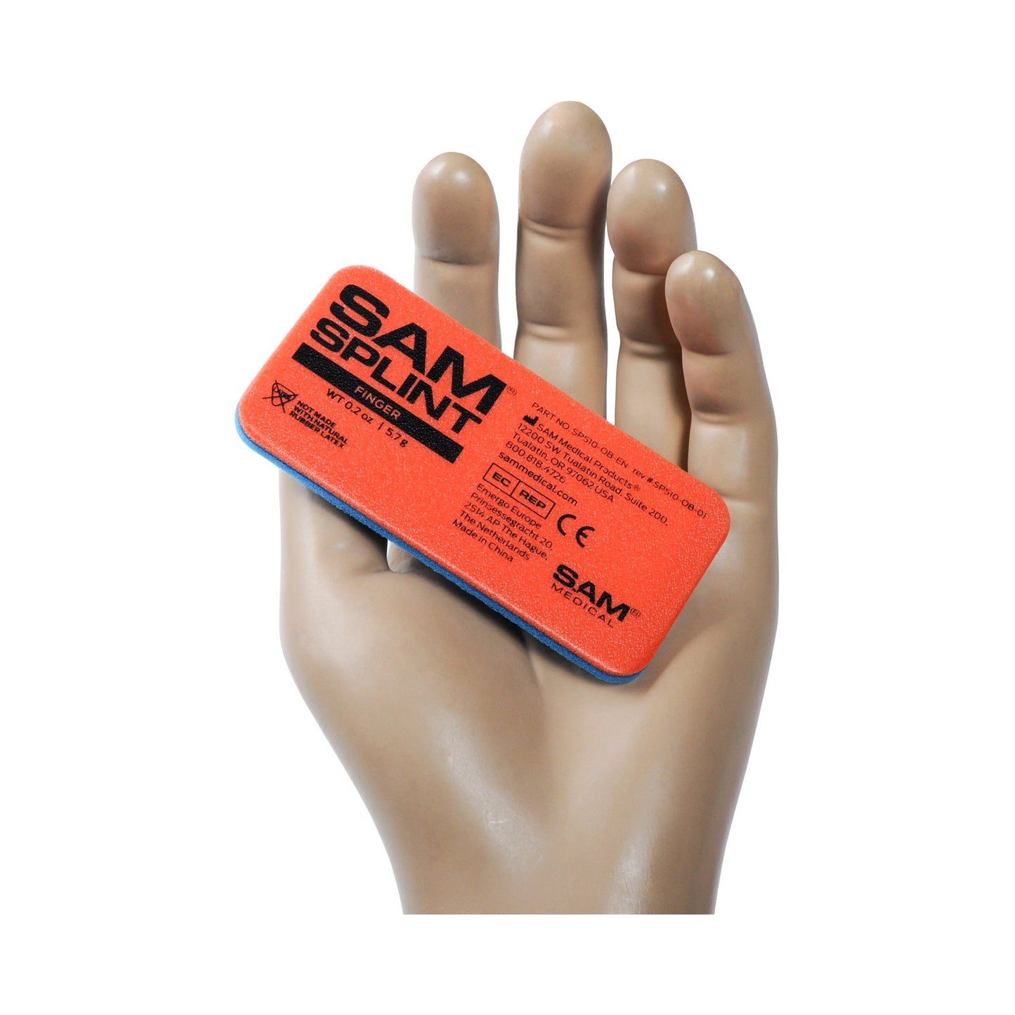 Sam® Finger Splint Blue / Orange (939838_EA)