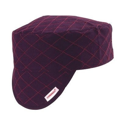 Comeaux Caps Style 3000 Black Quilted Shop Cap, Size 7 (118-BC-600-7)