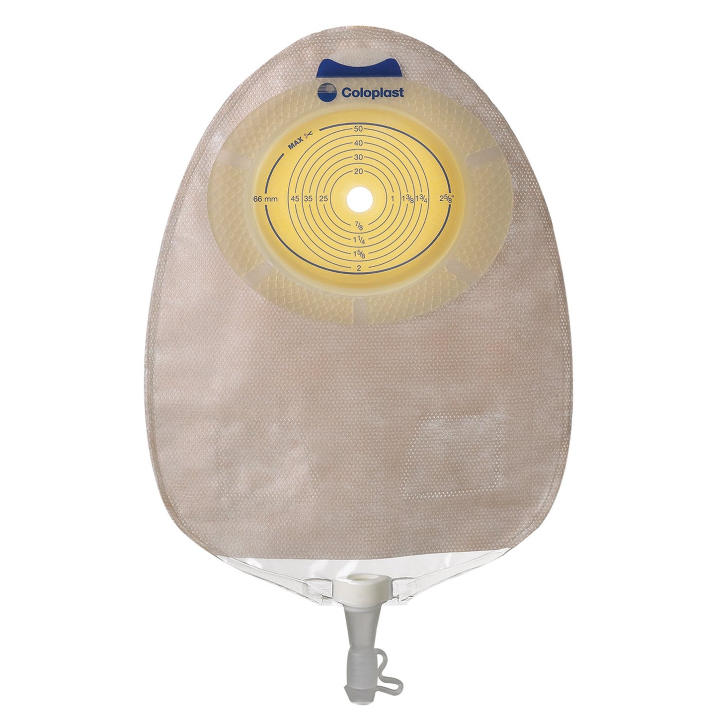 SenSura® Urostomy Pouch One-Piece System 10-3/8 Inch Length, Maxi Flat, Pre-Cut 3/8 to 3 Inch Stoma Drainable (886630_BX)