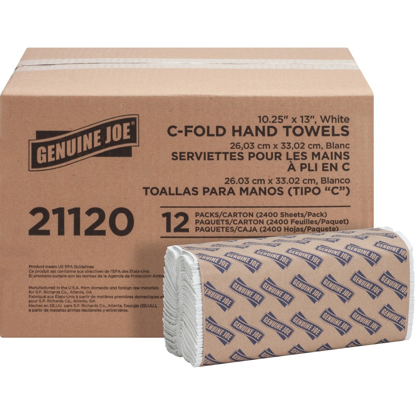 genuine-joe-21120-white-1-ply-c-fold-paper-towels-num-gjo21120_1