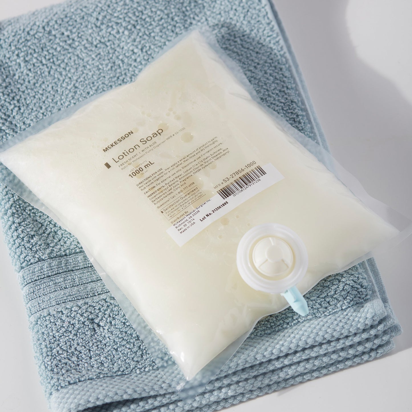 McKesson Soap Lotion 1,000 mL Dispenser Refill Bag Fresh Scent (468272_EA)