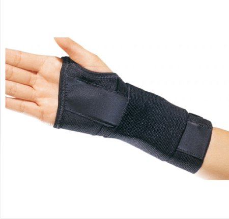 ProCare® CTS Wrist Brace Contoured Aluminum / Cotton / Elastic Left Hand Black Large (410117_EA)