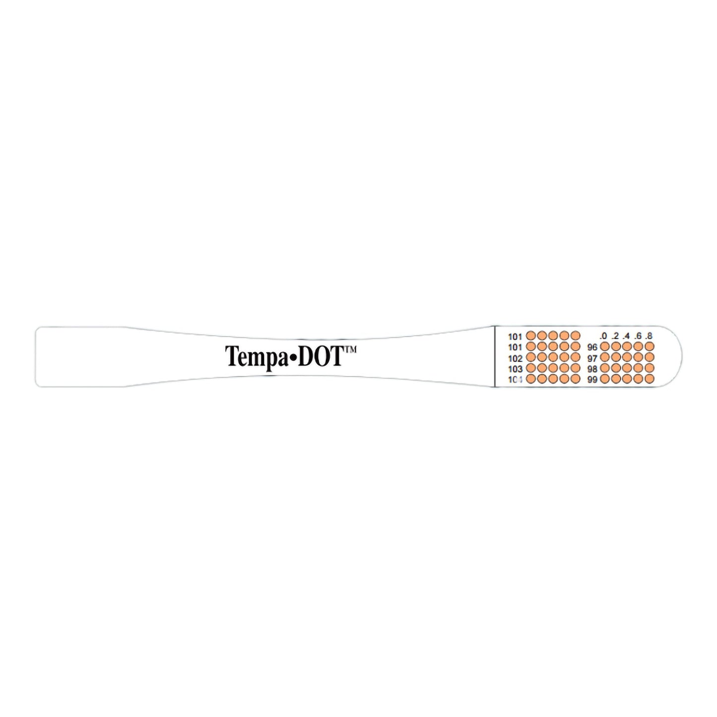 Tempa·DOT™ Disposable Oral Thermometer 99 to 104 °F Color Dots Display (982570_BX)