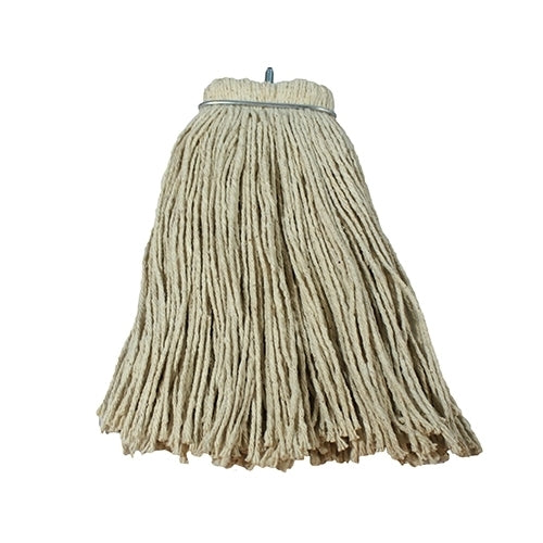 Impact® LayFlat® Regular Screw-Type Cut-End Cotton Wet Mop Heads, 16 oz, White, 12/Case (IMP12116)