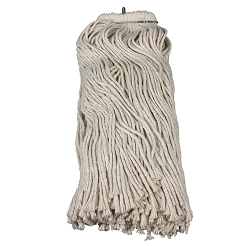 Impact® LayFlat® Regular Screw-Type Cut-End Cotton Wet Mop Heads, 24 oz, White, 12/Case (IMP12124CT)