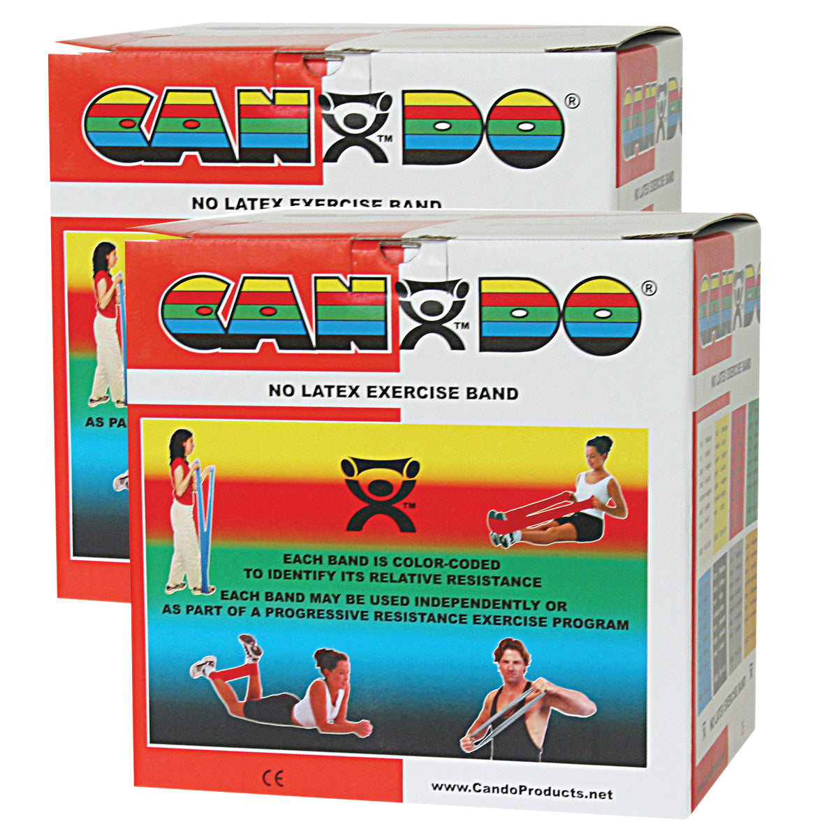 CanDo® Exercise Resistance Band Red 5 Inch X 50 Yard Light Resistance (803454_BX)