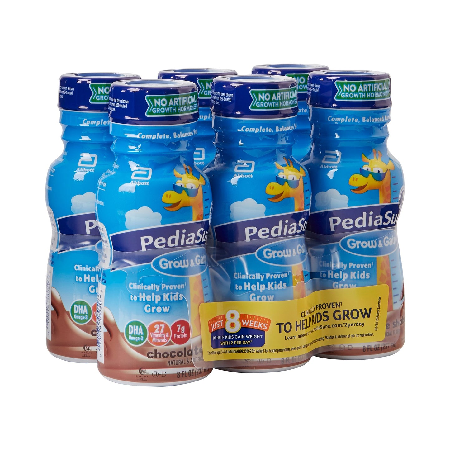 PediaSure® Grow & Gain Shake Pediatric Oral Supplement Chocolate Flavor 8 oz. Bottle Liquid Calories (649265_PK)