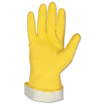 MCR Safety Unsupported Latex Gloves, X-Large, Flock Lined, Yellow (127-5299P)
