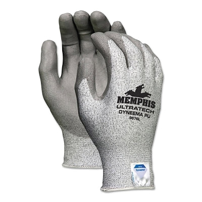 Memphis Glove Ultra Tech® Nitrile Coated Gloves, Large, Gray/White (127-9683L)