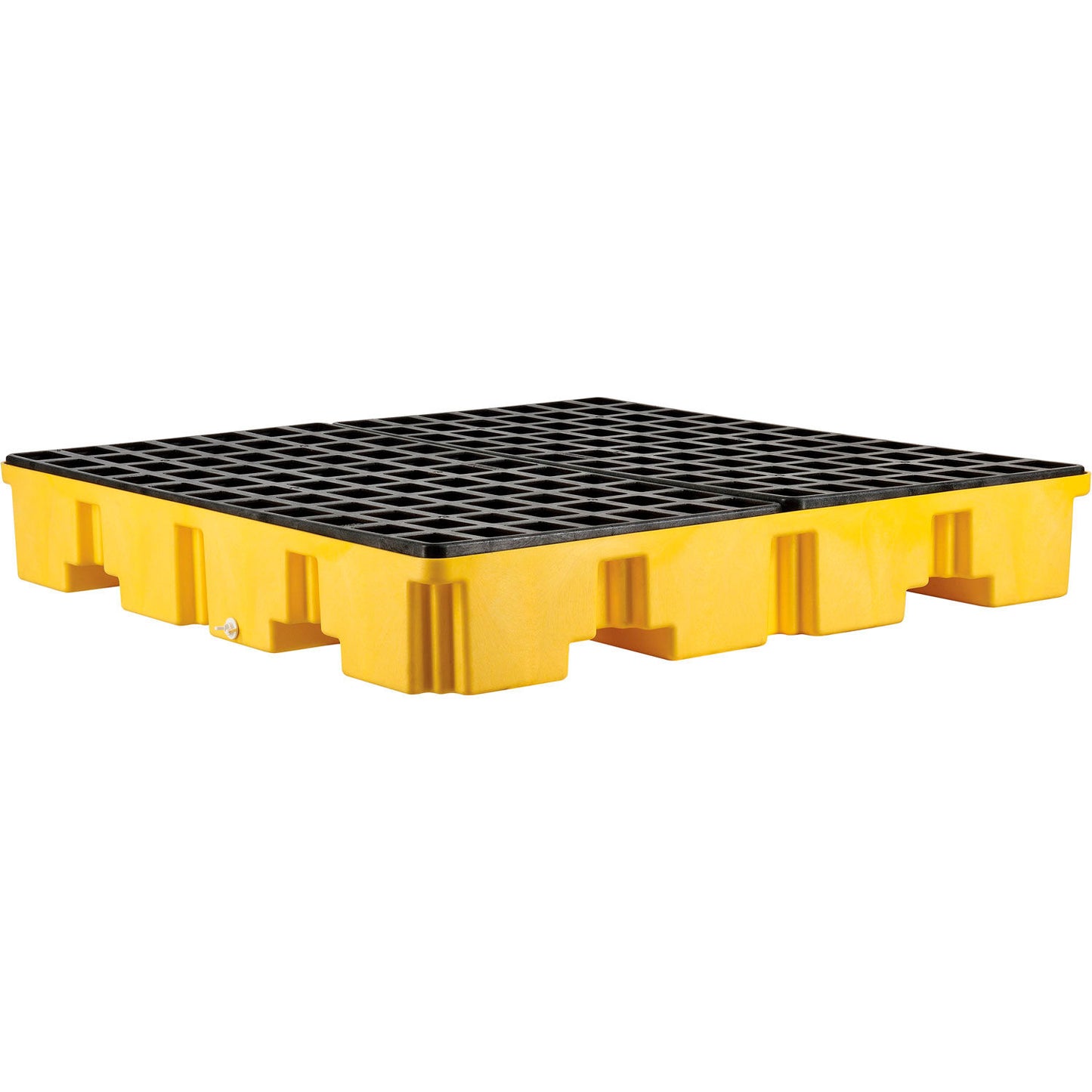 Global Industrial 4 Drum Low Profile Spill Containment Pallet with Drain (WB989073)