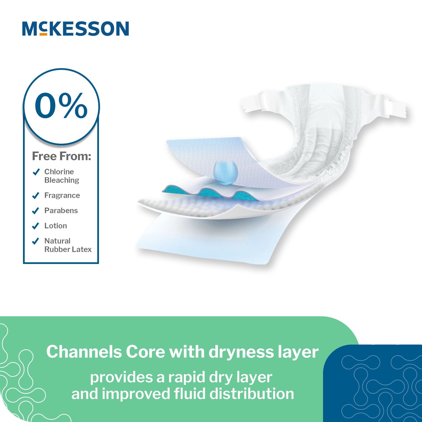 McKesson Unisex Baby Diaper Newborn Disposable Heavy Absorbency (1167076_CS)