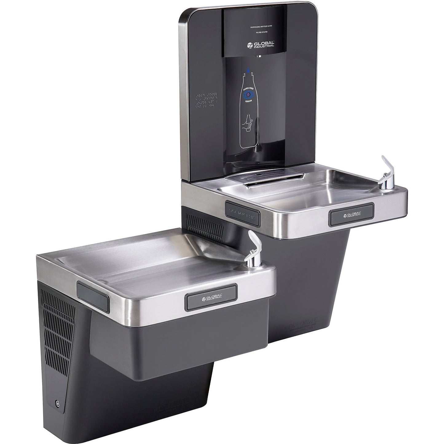 Global Industrial Bi-Level Refrigerated Bottle Filling Station, Filtered, by Global Industrial (WB761243)