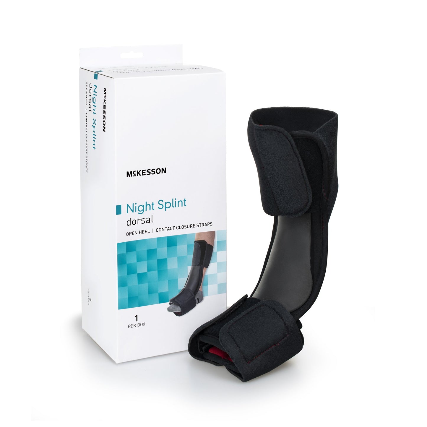 McKesson Dorsal Night Splint Large / X-Large Hook and Loop Closure Male 9 to 14 / Female 10 to 15 Foot (1159122_EA)