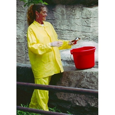 MCR Safety Zodiac Rainsuit, 0.10 mm PVC, Yellow, Large (611-O503L)