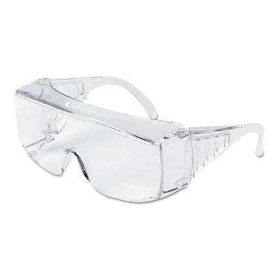 MCR Safety Yukon XL Protective Eyewear, Clear Polycarbonate Lenses, Clear Frame (135-9800XLB)