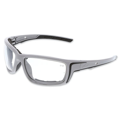 MCR Safety Swagger® SR5 Foam-Lined Spoggle Safety Glasses, Polycarbonate, AF/Anti-Scratch Lens, Gray (135-SR520PF)