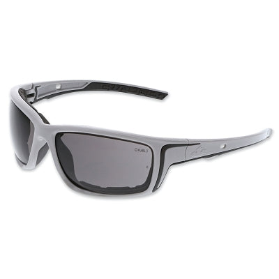 MCR Safety Swagger® SR5 Foam-Lined Spoggle Safety Glasses, Polycarbonate, AF/Anti-Scratch Lens, Gray (135-SR522PF)