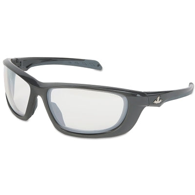 MCR Safety USS Defense Safety Glasses, Clear Lens, MAX6 Anti-Fog, Gunmetal Frame (135-UD110PF)
