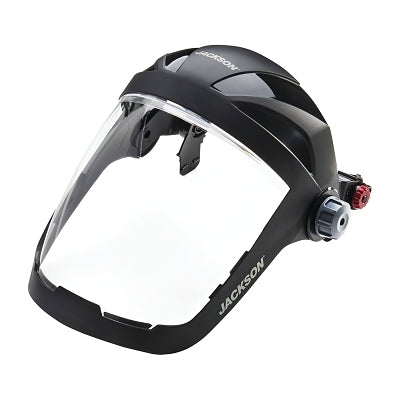 SureWerx® QUAD 500™ Premium Multi-Purpose Face Shield, Slotted Hard Hat Univ Adapter, AF/Clear, 9 in H x 12-1/4 in W (138-14225)