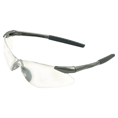 Kimberly-Clark V30 Nemesis™ VL Safety Glasses, Clear, Polycarbonate Lens, Uncoated, Gunmetal No Brow Frame, Nylon (412-20470)
