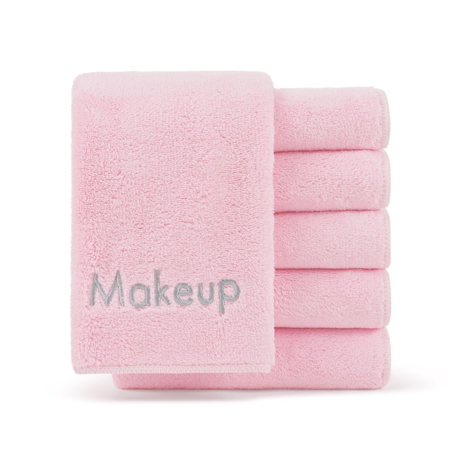 Arkwright Home Bck2U Coral Fleece Makeup Towel 13x13 Pink (6/Pack) (PNP-MU-PINK)