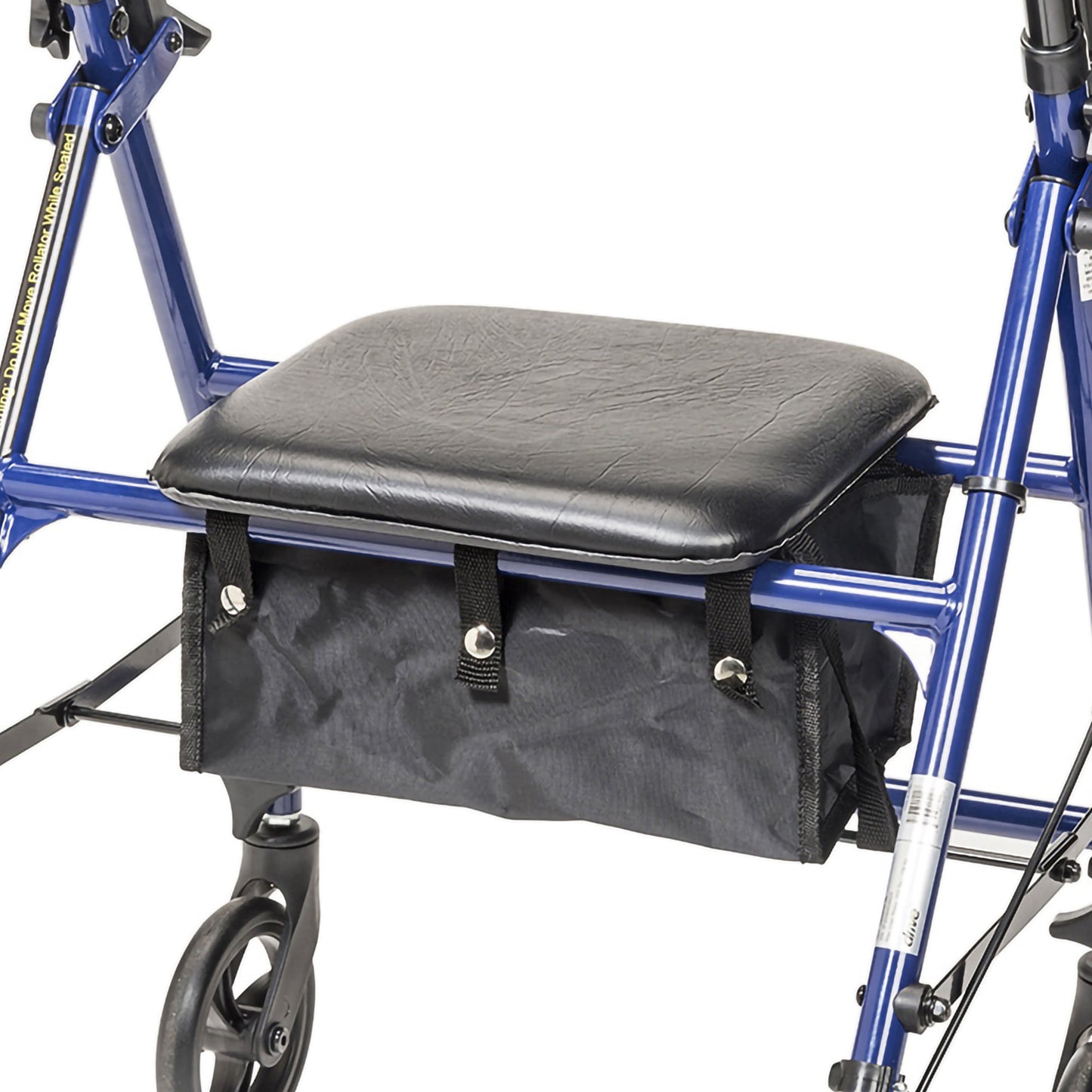 drive™ 4 Wheel Rollator Blue Adjustable Height / Folding Steel Frame (1196512_EA)