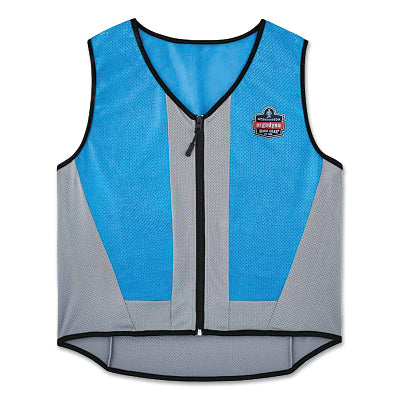 Ergodyne Chill-Its® 6667 Wet Evaporative Cooling Vest, PVA Material, Medium, Blue (150-12693)