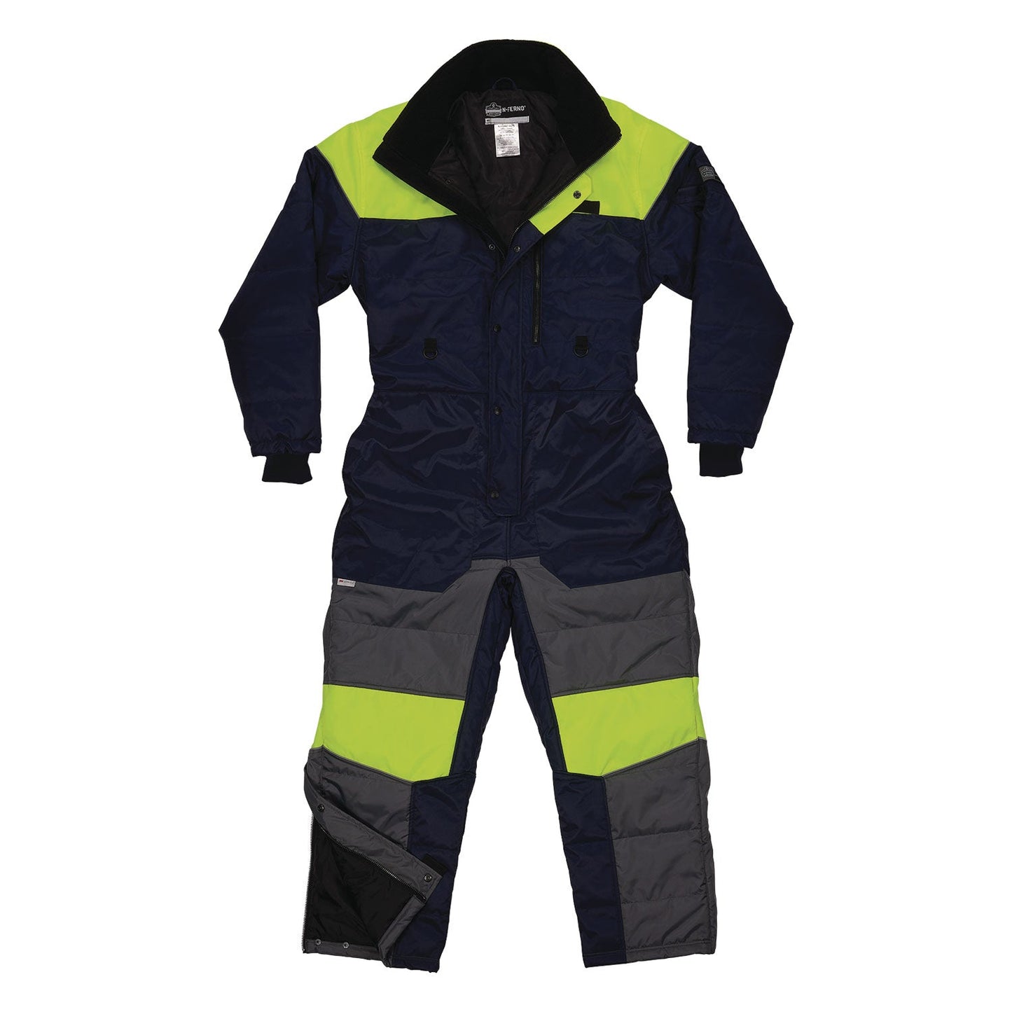Ergodyne N-Ferno 6475 Insulated Freezer Coverall, Large, Navy (EGO41244)