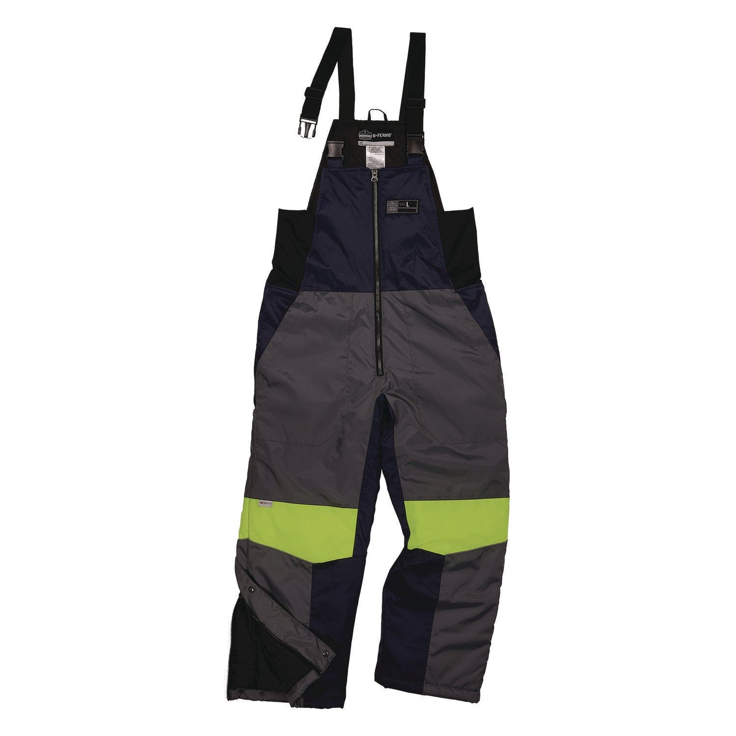 Ergodyne N-Ferno 6477 Insulated Cooler Bib Overall, 2X-Large, Navy (EGO41266)