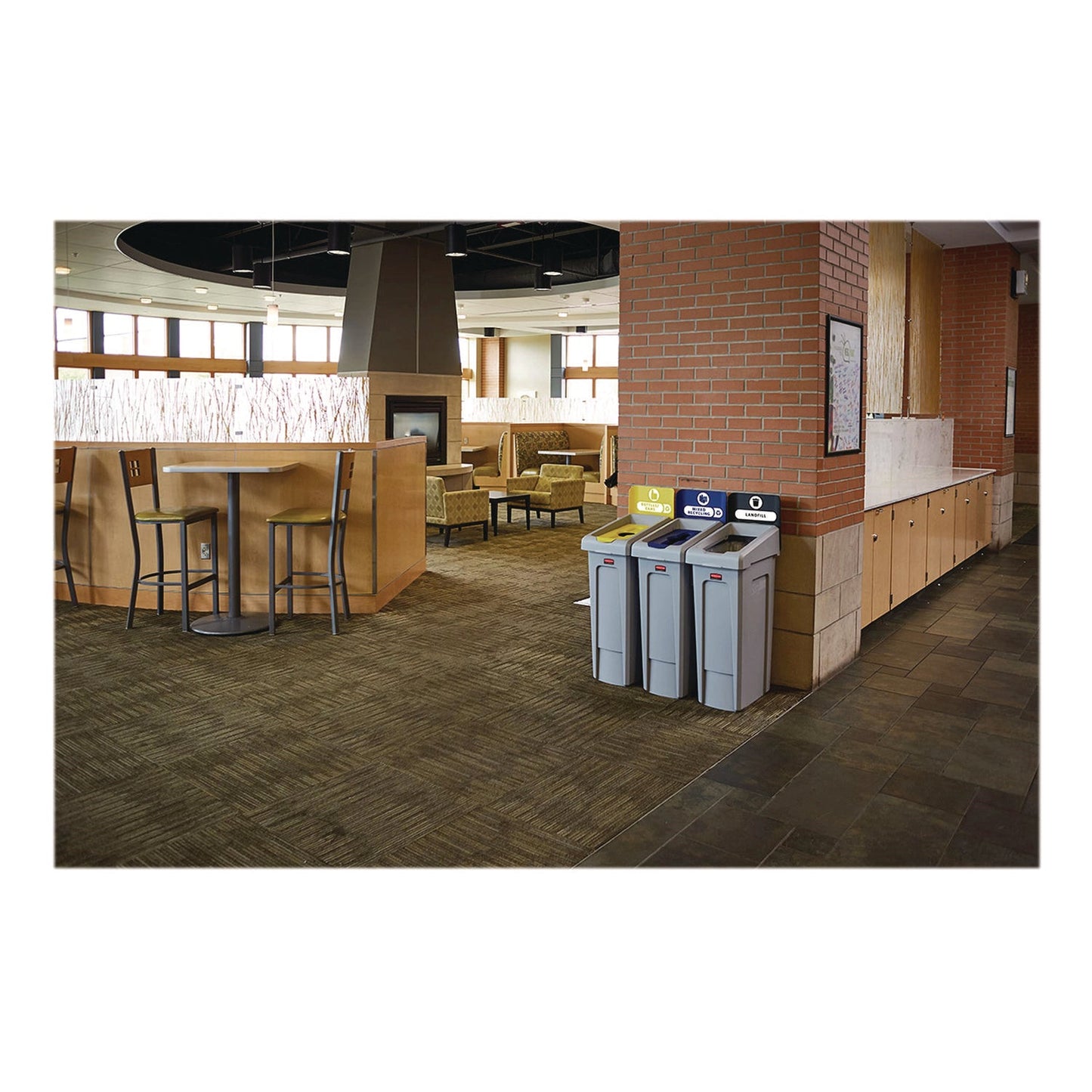 rubbermaid-commercial-slim-jim-recycling-station-kit-1-stream-bottles-and-cans-23-gal-plastic-yellow-gray-rcp2185052_6